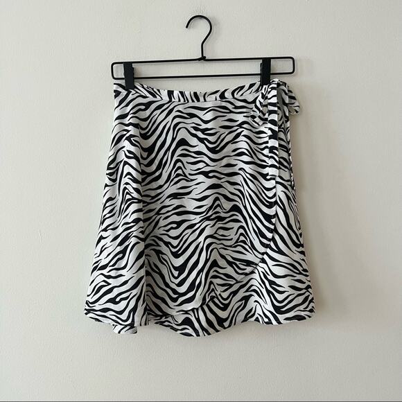 Artizia Sunday Best Ariel Zebra Print Wrap Skirt - Picture 1 of 5